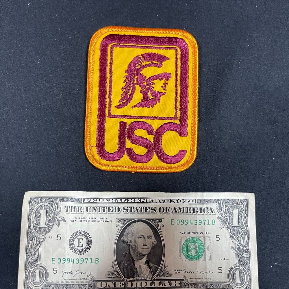 UCS Trojans Embroidered Patch Gold Red